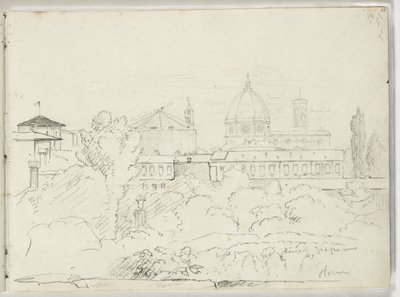 Florenz mit Ansichten des Doms und Campanile, 1831 von Thomas Cole